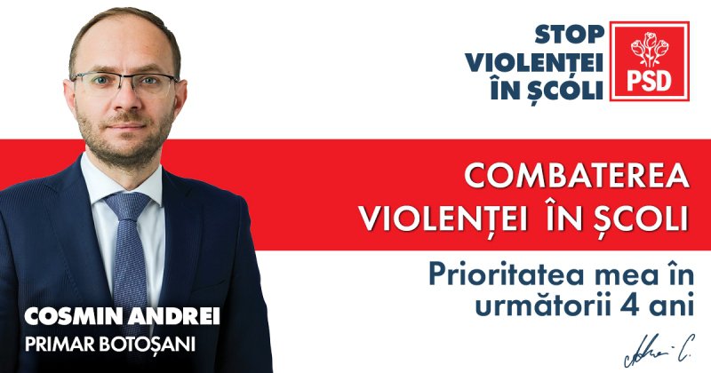 Cum va arăta programul pentru combaterea violenței în școli, anunțat de primarul Cosmin Andrei
