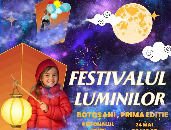 Descoperă farmecul și magia primei ediții a Festivalului Luminilor din Botoșani și Săveni! FOTO