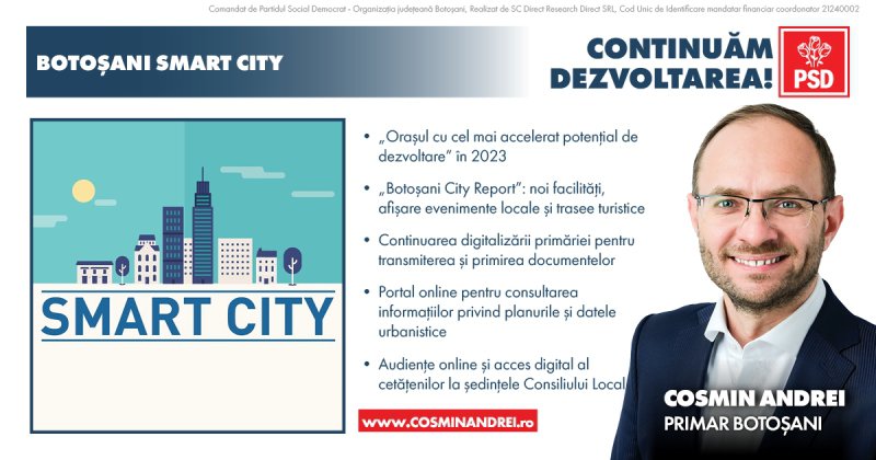 Cum va arăta programul lui Cosmin Andrei pentru continuarea digitalizării serviciilor primărie în mandatul 2024-2028