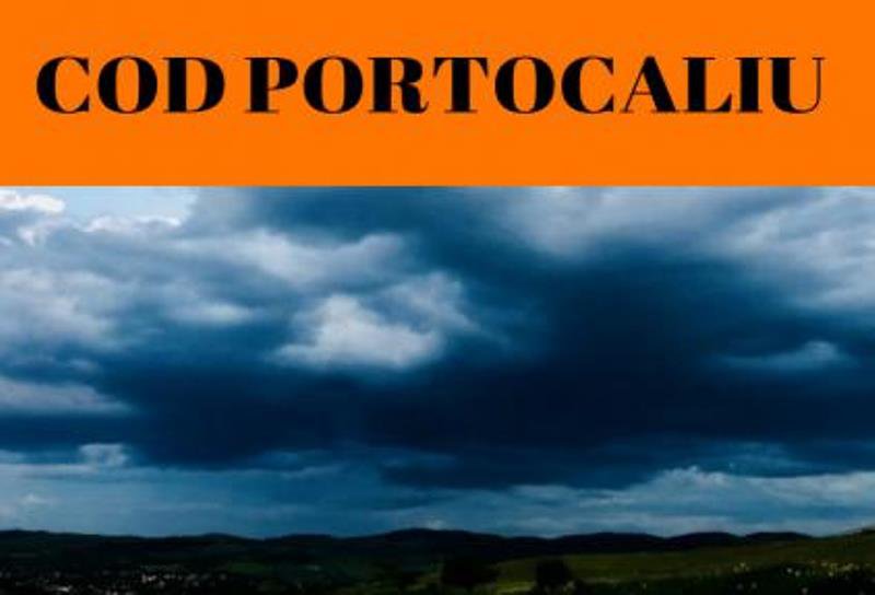 Avertizare meteorologică tip cod portocaliu de instabilitate atmosferică pentru județul Botoșani