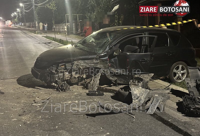 Accident la Dorohoi! Un copil a ajuns la spital după impactul dintre două mașini - FOTO