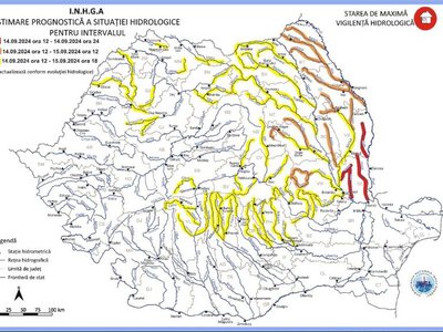 Meteorologii au emis cod portocaliu …