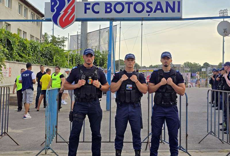 Măsuri de ordine publică la meciul de fotbal dintre F.C. Botoșani și Gloria Buzău