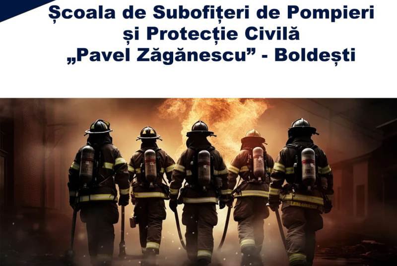 300 de locuri sunt puse la dispoziția tinerilor care își doresc să urmeze cursurile Școlii de Subofițeri Pompieri și Protecție Civilă „Pavel Zăgănescu” din Boldești