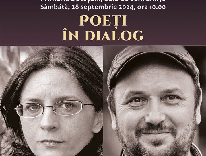 O nouă ediție a întâlnirilor Poeți în dialog, cu Simona Popescu și Dumitru Crudu