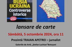 Botoșani: Lansare de carte, autor …