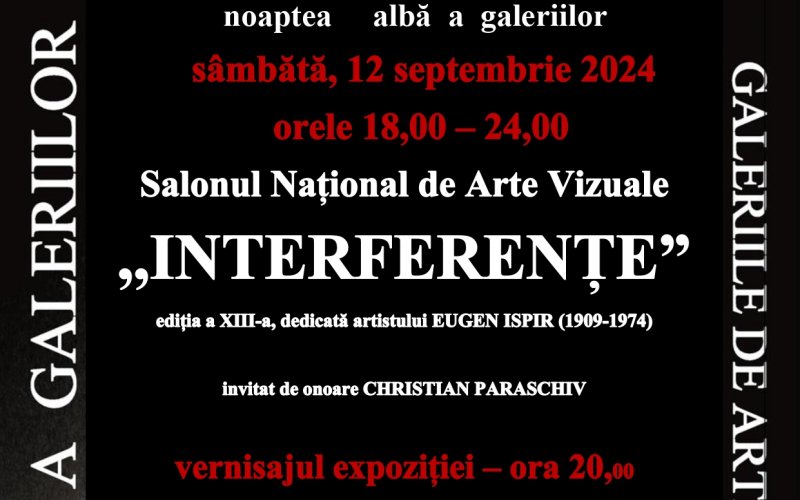 Muzeul Judeţean Botoşani: Salonul Național de Arte Vizuale „Interferențe”, ediția a XIII-a