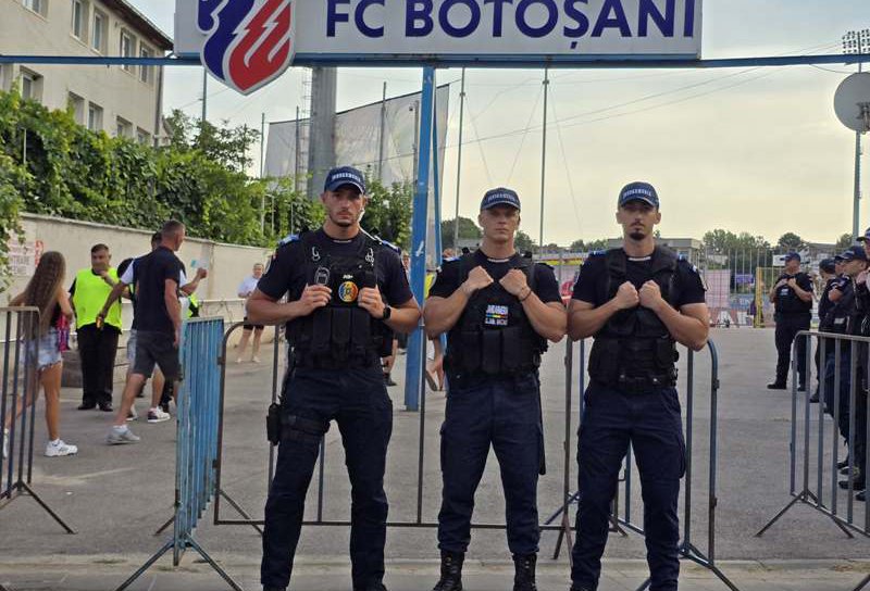 Măsuri de ordine publică la meciul de fotbal dintre F.C. Botoșani și Rapid București