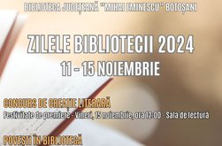 „Zilele Bibliotecii Județene „Mihai Eminescu” …