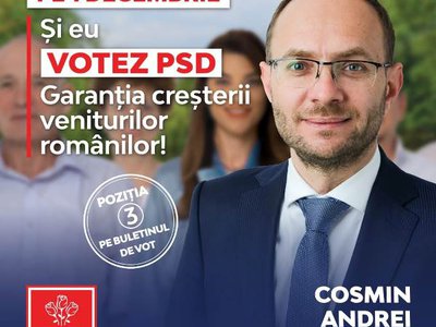 Cosmin Andrei: „Votați candidații PSD …