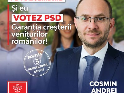 Cosmin Andrei: „Am votat pentru …