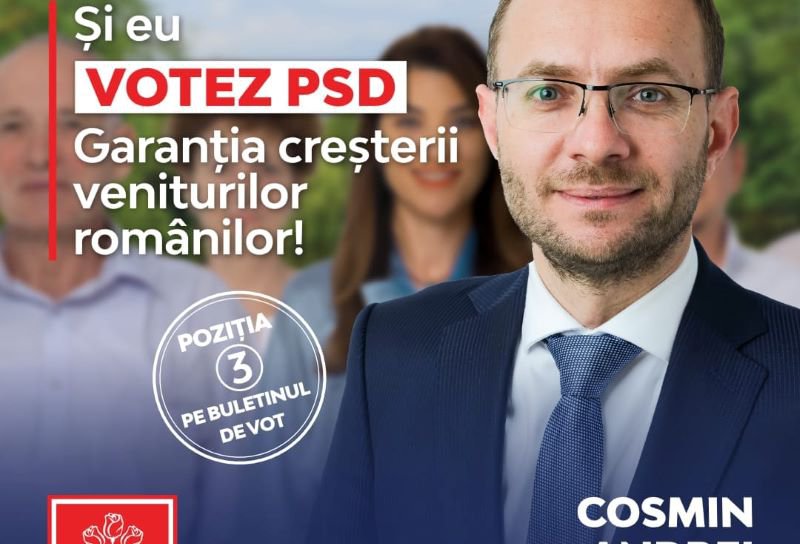 Cosmin Andrei: „Am votat pentru candidatul care a susținut investițiile din orașul nostru și care e garanția că vom realiza Șoseaua nouă de centură, noul Stadion municipal, Drumul expres Botoșani-Suceava”