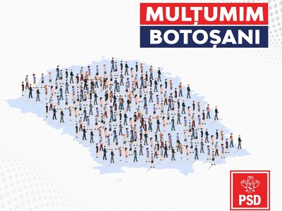 PSD Botoșani le mulțumește botoșănenilor …