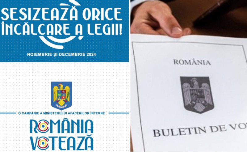 Poliția Română desfășoară campania de informare, prevenire și conștientizare „ROMÂNIA VOTEAZĂ”