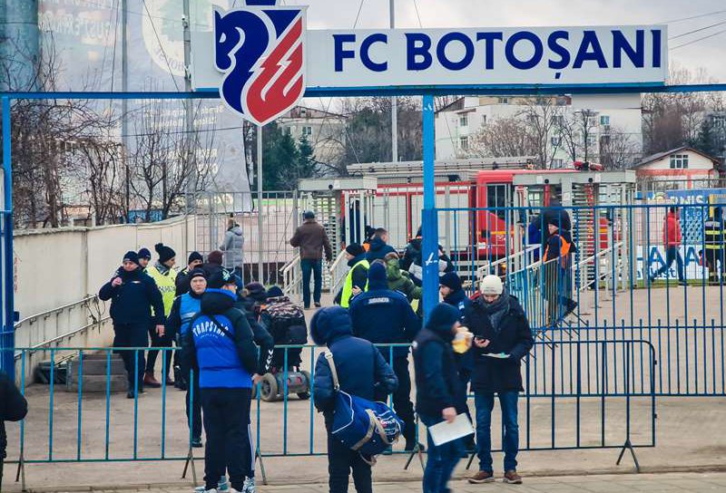 Măsuri de ordine publică la meciul de fotbal dintre F.C. Botoșani și F.C. Hermannstadt