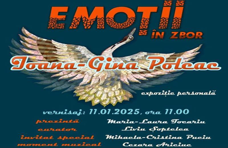 „Emoții în zbor”, expoziție personală la Muzeul Județean Botoșani în spațiul Colecției de Artă