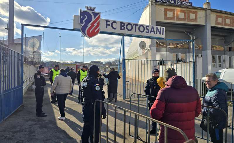 Măsuri de ordine publică pentru meciul dintre F.C. Botoșani și Dinamo București