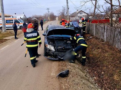 Bărbat rănit într-un accident rutier, …