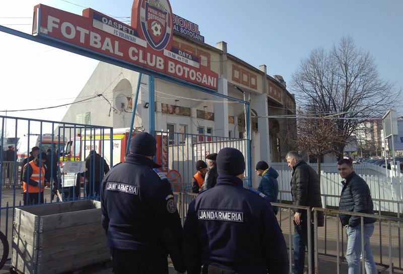 Jandarmii botoșăneni vor asigura ordinea la meciul internațional de rugby de pe Stadionul Botoșani