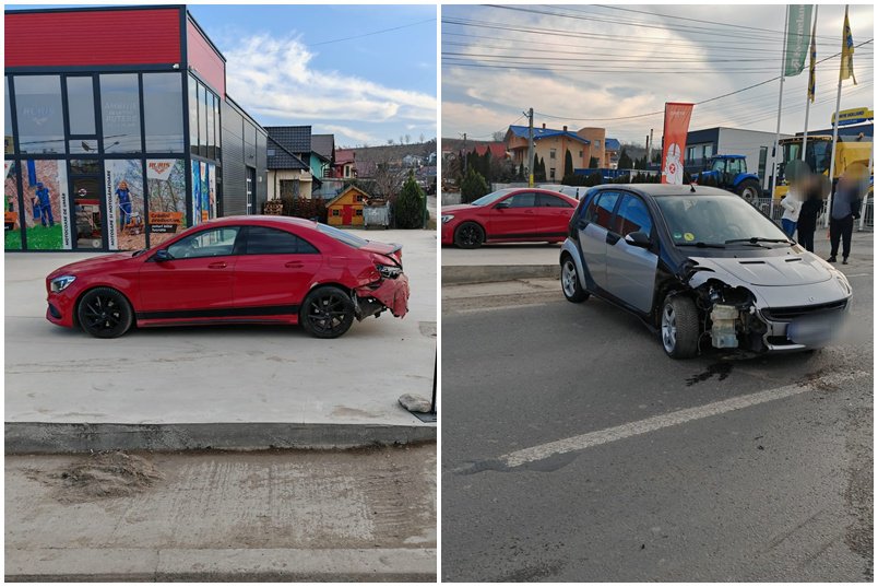 Accident la Hudum! Două mașini au fost implicate în eveniment